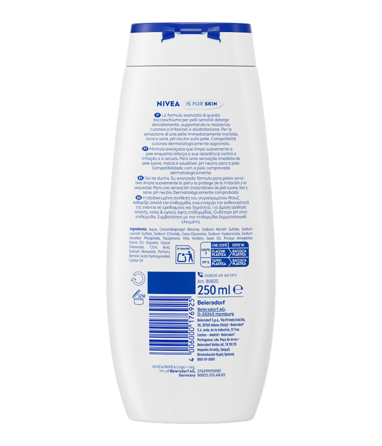 NIVEA; Derma Control; Restore; Shower; 250ml