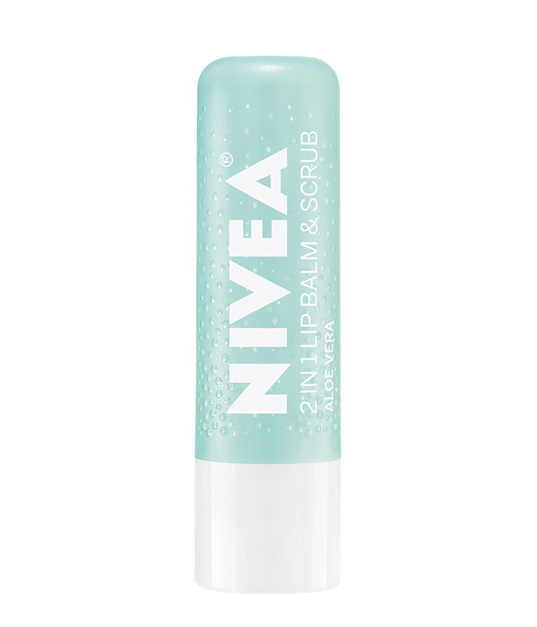 2 in 1 Lip Balm & Scrub Aloe Vera  Vitamin E  NIVEA