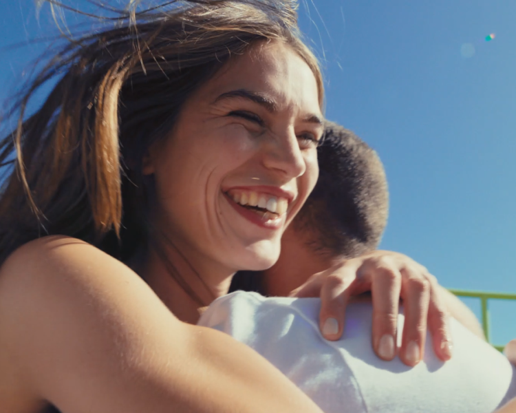 woman using Nivea deodorant