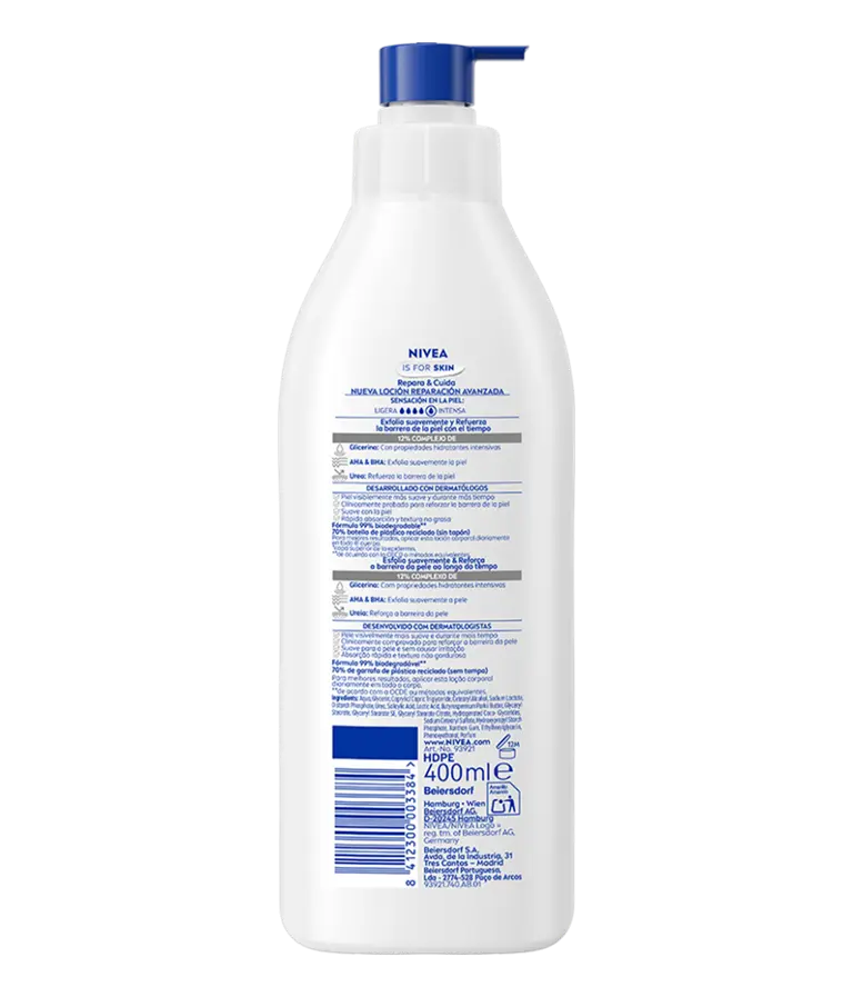 NIVEA Repara & Cuida Loción Corporal Urea Reparación Avanzada 400ml