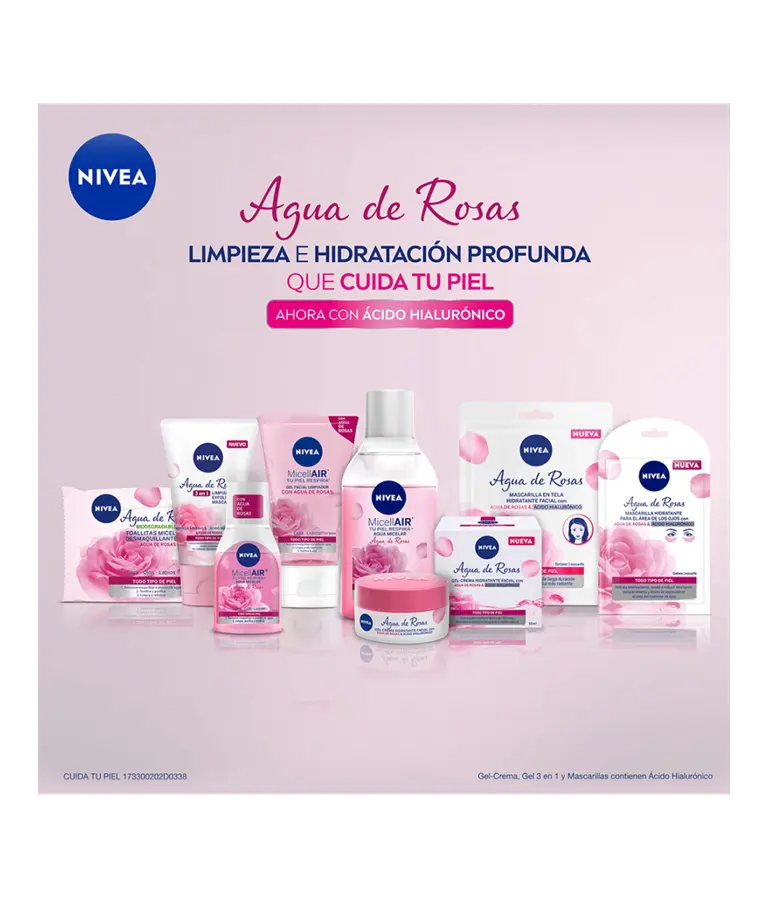 NIVEA ESPUMA LIMPIADORA FACIAL CON AGUA DE ROSAS 150 ML
