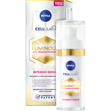 Cellular Luminous630® Anti Pigmentflecken Intensiv Serum Verpackung und Fläschchen