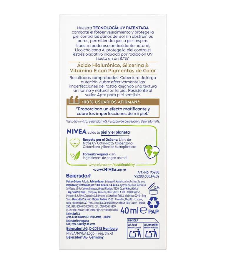 NIVEA SUN Fluido Diario Ultra Ligero Tono Claro SPF 50+