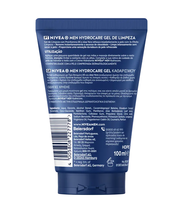 NIVEA; NIVEA MEN; CLEANSING; PROTECT; CARE; 100ML