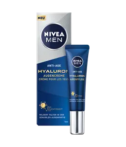 NIVEA MEN Anti-Age Hyaluron Augencreme Verpackung und Tube