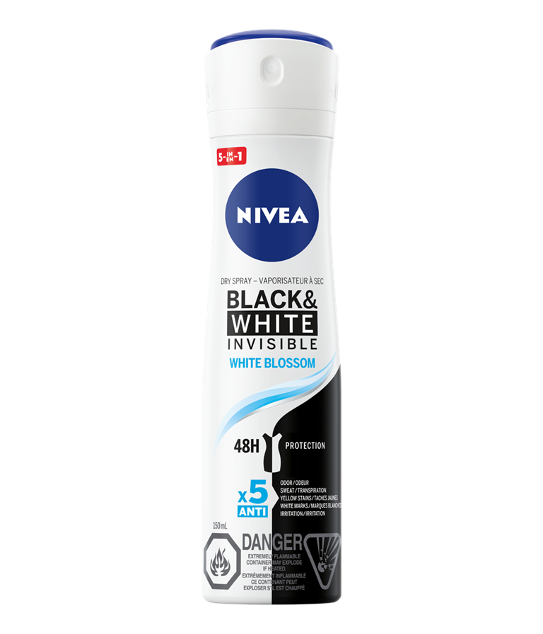 Black & White Invisible White Blossom Dry Spray