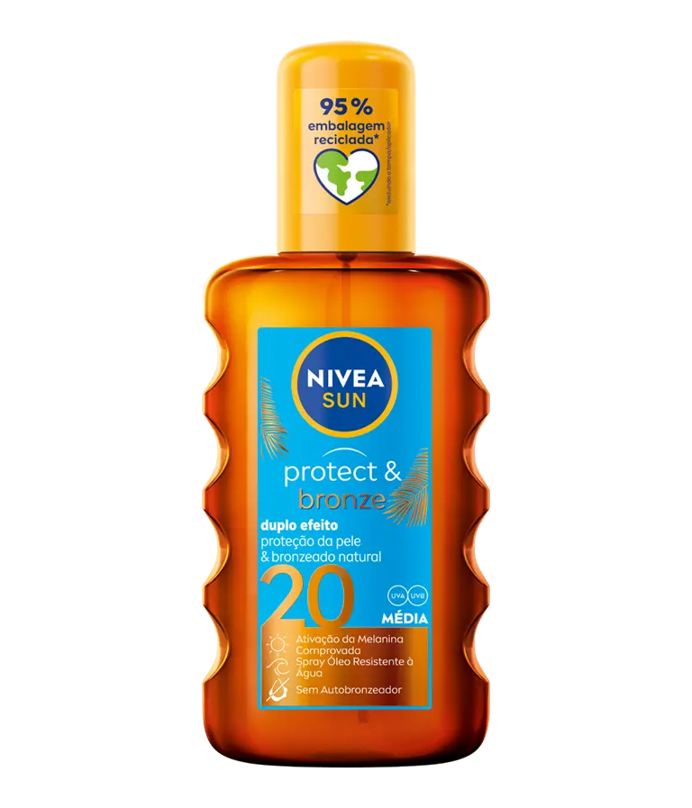 NIVEA; NIVEA SUN; SPRAY; PROTECT; BRONZE; SPF20; 200ML