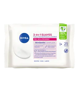 NIVEA Toallitas Desmaquilladoras Suaves 3 en 1