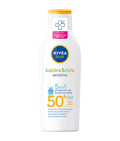 BABIES & KIDS Sensitive Loción Solar FP 50+ 200 ml | NIVEA SUN