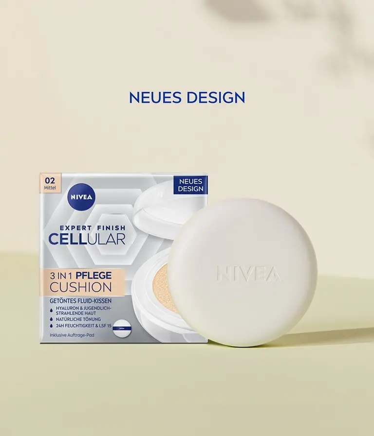 NIVEA Cellular Expert Finish 3 in 1 Pflege Cushion Anti-Aging Tönung Mood