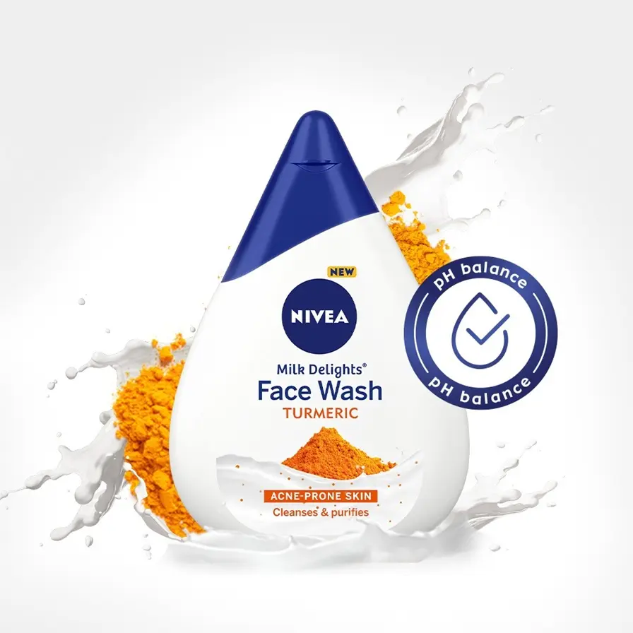 Turmeric Facewash for acne-prone skin 100 ml which cleanses & Purifies the skin.