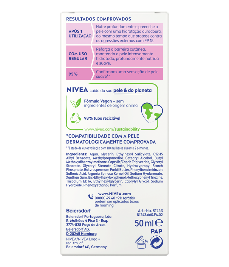 Creme de rosto; Creme de dia; Creme de dia nutritivo; Creme de dia hidratante pele seca