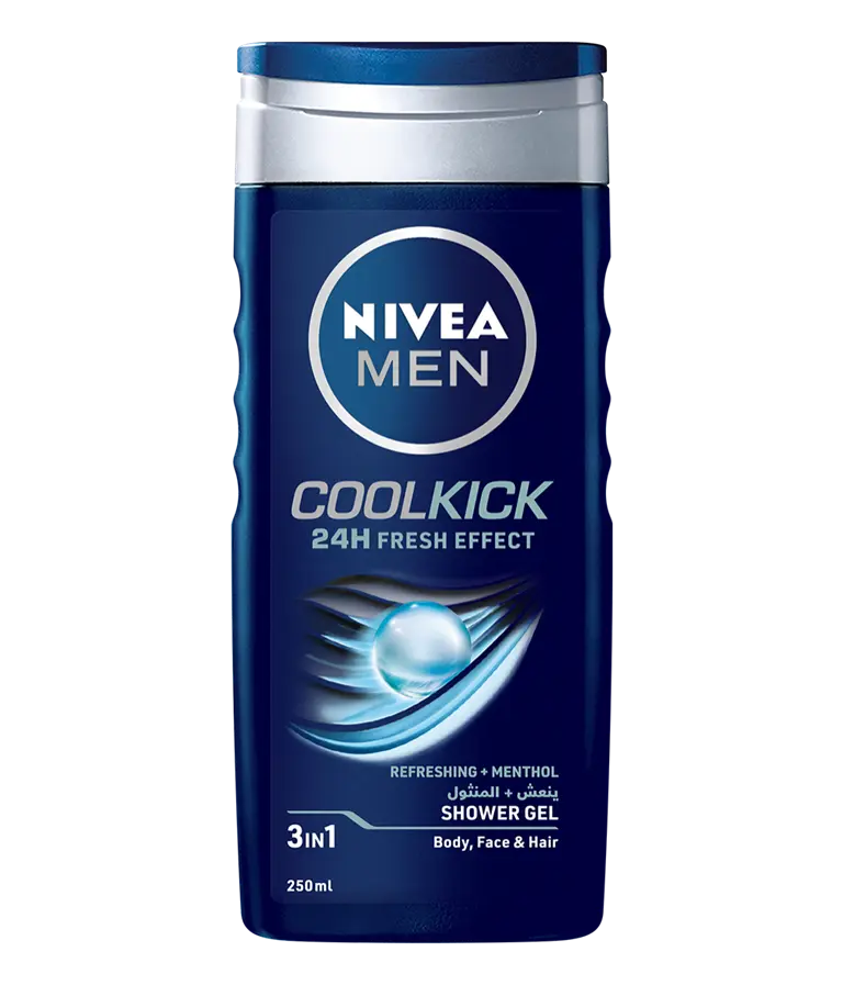80702 Nivea Men Cool Kick shower gel 250ml clean packshot