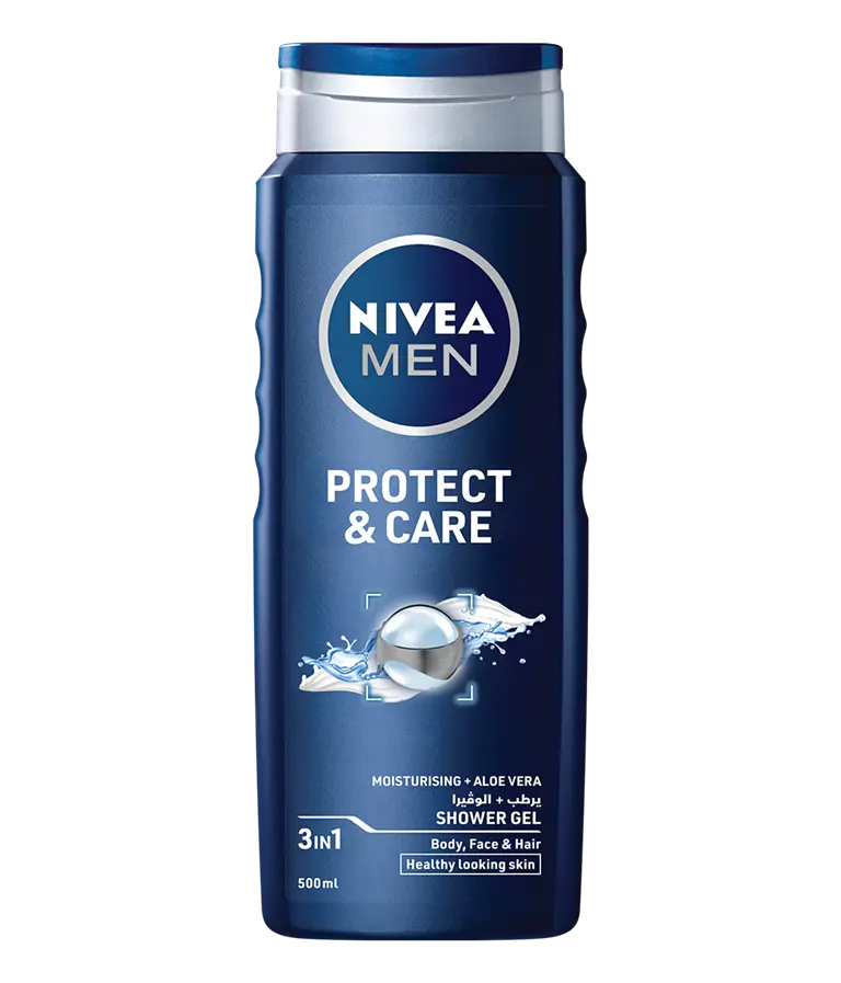 NIVEA Men Protect & Care Gel 500ml clean packshot bi-lingual