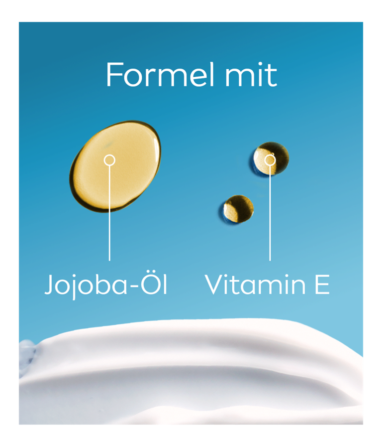 Die Formel der NIVEA Soft Creme enthält Jojobaöl und Vitamin E.