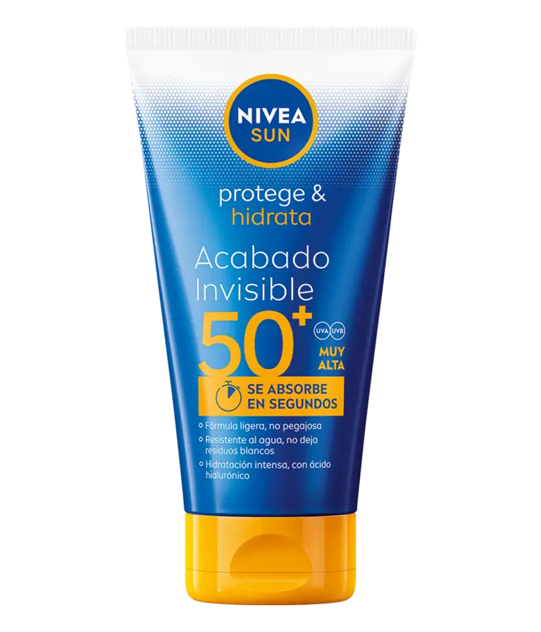 NIVEA SUN Protege & Hidrata Crema Solar Acabado Invisible SPF50+