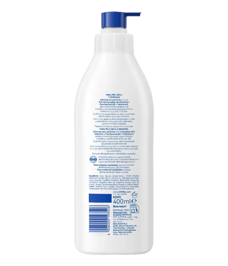 NIVEA Repara & Cuida Body Milk sin perfume