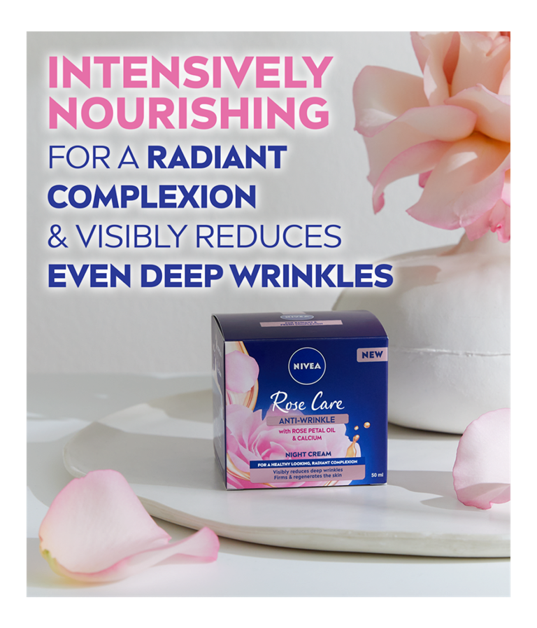 Rose Care Anti-Wrinkle Night Cream | Face Care | NIVEA